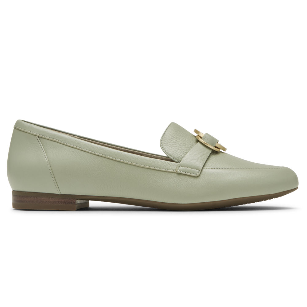 Rockport Singapore Womens Loafers - Total Motion Tavia Ring Olive - IH3697412